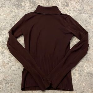 Brown Turtleneck Sweater
